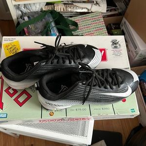 Nike black cleats men size 9.5